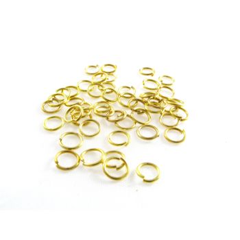 Metalne alke boje zlata od mesinga. Dimenzije 0,85x6mm….MKOK-A085x6-Z