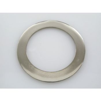 Ukrasna zatvorena alka 65x3mm, otvor 45 mm, boja inoxa   ( MKOK-A103N )