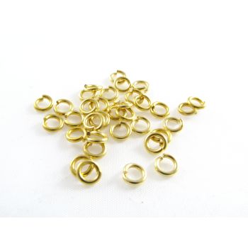 Metalne alke boje zlata od mesinga. Dimenzije 1,2x6mm….MKOK-A1,2x6-Z