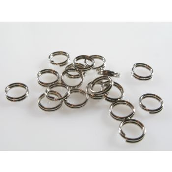 Metalne duple alke boje inoxa. Dimenzije 0,85x8mm...MKOK-DA0,85x8-N