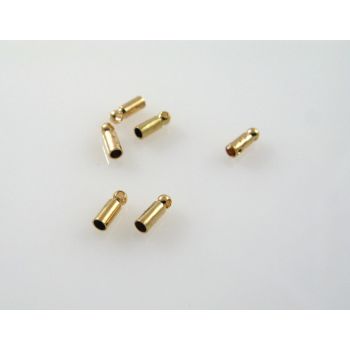 Metalna kapica/završetak za kožu,kanap  6x3 mm , boja zlata ( MKOK-KAP113Z ) 