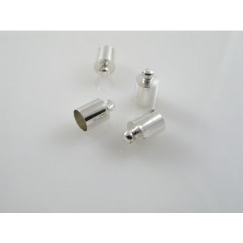 Metalna kapica/završetak za kožu,kanap... 9 mm , boja srebra ( MKOK-KAP121S ) 