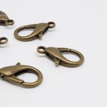 Kopča Lobster 20x11mm- boja antik bronza (MKOK-KL505-AM)
