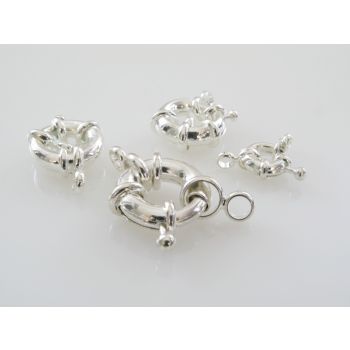 Ukrasna mornarska kopča  18 mm u boji srebra ( MKOK-KOP104S )