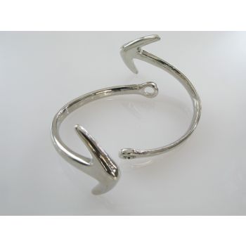 Ukrasna mesing kopča- sidro, 55x35x5mm, boja inoxa  ( MKOK-KOP105S )