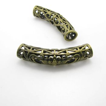 Metalna filgrin tuba 45x10mm-boja antik bronze  (MKOK-NP05AM)