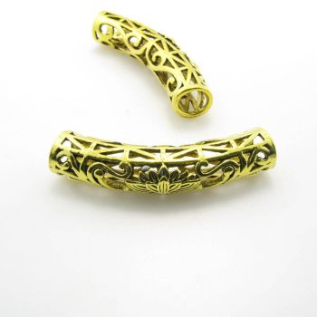 Metalna filgrin tuba 45x10mm-boja antik zlata  (MKOK-NP05AZ)