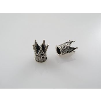 Perla antik srebro - krunica    ( MKOK-P103AS )