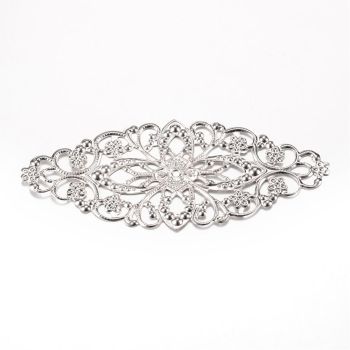 Metalna filigranska podloga za Minđuše, broševe ... 81x35x1mm   ( MKOK-POD100N )