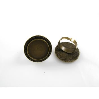 Osnova za prsten - antik bronza 28 mm (MKOK-PRSTEN104AM)