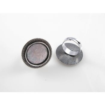Osnova za prsten - antik srebro 28 mm (MKOK-PRSTEN104AS)