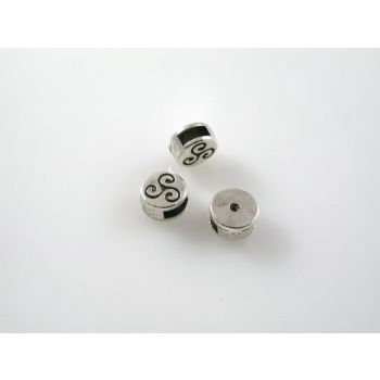 Metalna perla u boji anrtik srebra  ( MKOK-R132AS ) 