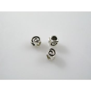 Metalna perla u boji anrtik srebra  ( MKOK-R137AS ) 