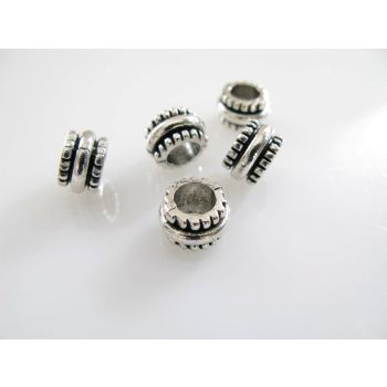 Metalna perla u boji anrtik srebra  ( MKOK-R139AS ) 