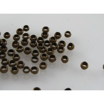 Mesing stoperi za nakit veličine 2 mm. Boja antik bronza.(MKOK-STOP-2mmAM)