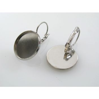 Osnova za Minđuše za punjenje 32x20mm, podloga 18x3 mm, boja inoxa ( MKOK-UD102N )