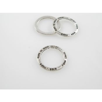 Ukrasna alka u boji Tibetanskog srebra- 22 x 1,2mm (MKOK-UKA100)