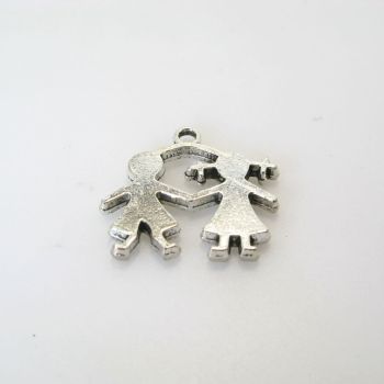 Privezak 19 x 18 mm,- boja antik srebro  ( MKPRIV116AS )