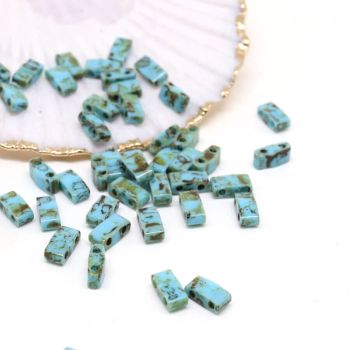 MIYUKI Quater Tila , Japanske staklene perle sa 2 rupe (MQT04033)