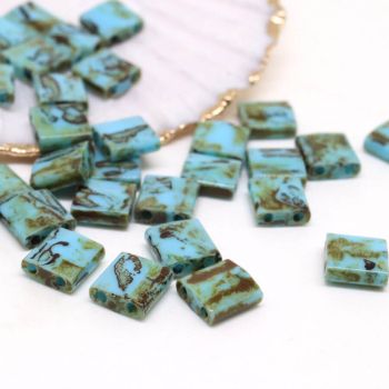 MIYUKI Tila , Japanske staklene perle sa 2 rupe (MT04044)