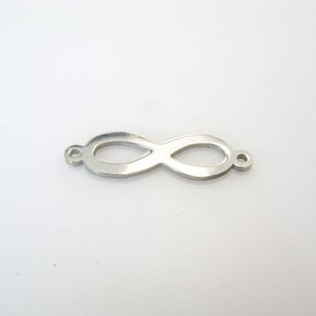 Konektor  infiniti od  304 nerdjajućeg čelika- poliran 25 x 7mm  ( NČKON118 )