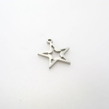 Privezak - Zvezda,  Nerdjajući čelik 304 ( NČPRIV145 )