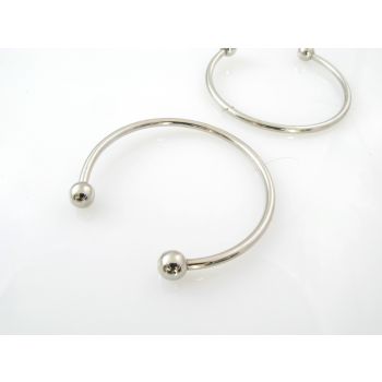 Podloga za narukvicu - tip pandora; Prečnik oko 6 cm sa krajevima koji se odvijaju- boja inoxa (NARPAND165)