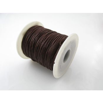 Pamučni voskirani kanap 1mm- boja braon (PAM-VK-K05)