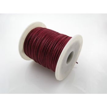 Pamučni voskirani kanap 1mm- boja bordo (PAM-VK-K07)
