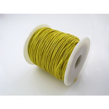 Pamučni voskirani kanap 1mm- boja žuta (PAM-VK-K10)