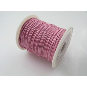 Pamučni voskirani kanap 1mm- boja pink (PAM-VK-K14)