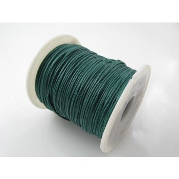 Pamučni voskirani kanap 1mm- boja zelena (PAM-VK-K15)