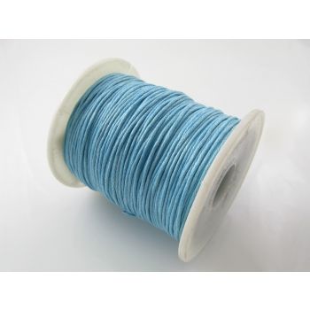 Pamučni voskirani kanap 1mm- boja  plava (PAM-VK-K22)