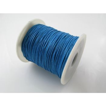 Pamučni voskirani kanap 1mm- boja  plava (PAM-VK-K24)