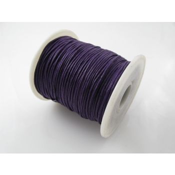 Pamučni voskirani kanap 1mm- boja  ljubičasta (PAM-VK-K27)