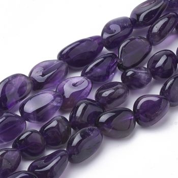 Prirodni Ametist nugets 10~20x9~10x5~10 mm, rupa 1mm  ( PKAM02 ) 