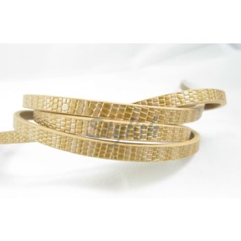 Pljosnata traka (Imitacija kože ) sa printom. Dimenzije trake 6x2mm (PTR-08)