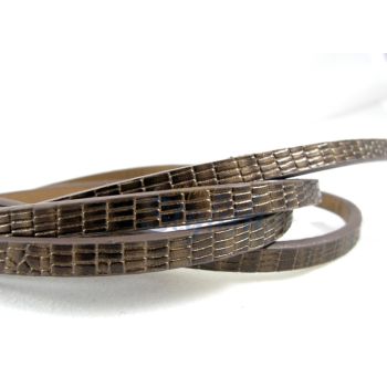 Pljosnata traka (Imitacija kože ) sa printom. Dimenzije trake 6x2mm (PTR-11)