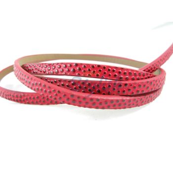 Pljosnata traka (Imitacija kože ) sa printom. Dimenzije trake 6x2mm (PTR-16)