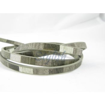 Pljosnata traka (Imitacija kože ) sa printom. Dimenzije trake 6x2mm (PTR2-01)