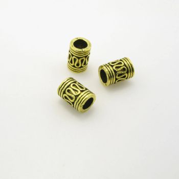 Metalna perla 10x7 mm- boja antik zlatna ( R148AZ )