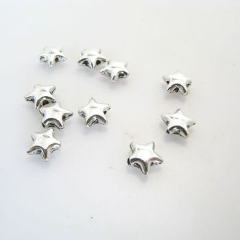 Metalna perla 7 x 3 mm, rupa oko 1 mm- boja antik srebro ( R163AS )