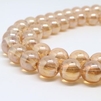 Electroplate staklene perle  8 mm, rupa oko 1mm. Niz sadrži oko 80 perli. (  SP-ELP100 )