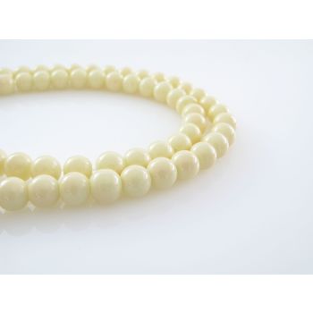 Bojene staklene perle  8 mm, rupa oko 1mm. Niz sadrži oko 100 perli. SP-PP105