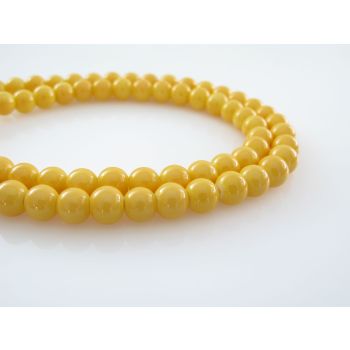 Bojene staklene perle  8 mm, rupa oko 1mm. Niz sadrži oko 100 perli. SP-PP111