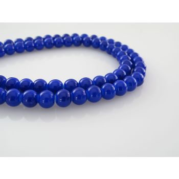 Bojene staklene perle  6 mm, rupa oko 1mm. Niz sadrži oko 135 perli. SP-PP118