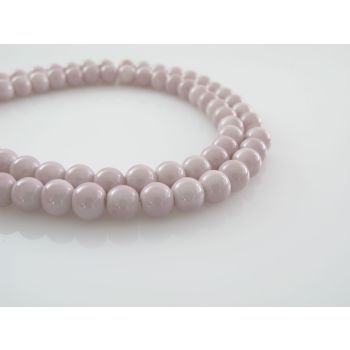 Bojene staklene perle  6 mm, rupa oko 1mm. Niz sadrži oko 135 perli. SP-PP122