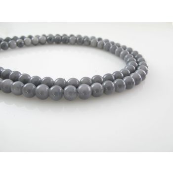 Bojene staklene perle  6 mm, rupa oko 1mm. Niz sadrži oko 135 perli.SP-PP135