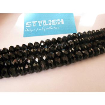 Brušeno staklo Rondele 8x6 mm ST001