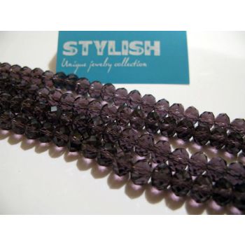 Brušeno staklo Rondele 8x6 mm ST006